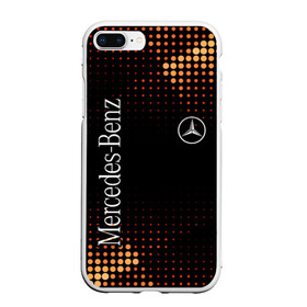 Чехол для iPhone 7Plus/8 Plus матовый с принтом Mercedes в Тюмени, Силикон | Область печати: задняя сторона чехла, без боковых панелей | amg | mercedes | авто | автомобиль | иномарка | логотип | машина | мерседес | текстура