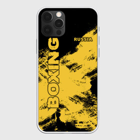 Чехол для iPhone 12 Pro Max с принтом BOXING в Тюмени, Силикон |  | Тематика изображения на принте: boxing | russia | бокс | вид | единоборство | контактный | нокаут | перчатки | ринг | спорт | стойка | удар