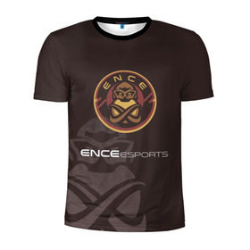 Мужская футболка 3D спортивная с принтом ence esports в Тюмени, 100% полиэстер с улучшенными характеристиками | приталенный силуэт, круглая горловина, широкие плечи, сужается к линии бедра | cs:go | cybersport | киберспорт | турнир | финляндия | фины