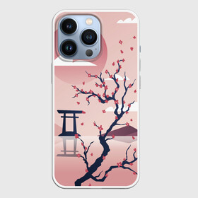 Чехол для iPhone 13 Pro с принтом Японский мотив в Тюмени,  |  | Тематика изображения на принте: 23 | 8 | азия | вип | вишня | горы | дерево | дизайн | мода | небо | новинка | новый год | подарок | сакура | солнце | стритвир | топ | тренд | цветок | япония