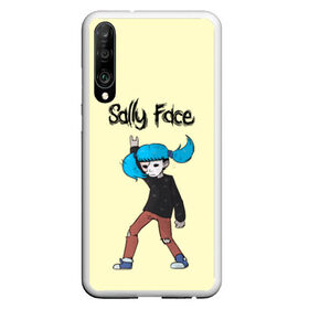 Чехол для Honor P30 с принтом Sally Face в Тюмени, Силикон | Область печати: задняя сторона чехла, без боковых панелей | blue | diane | face | fisher | gizmo | henry | johnson | killer | larry | sally | генри | гизмо | джонсон | диана | ларри | лицо | салли | фейс | фишер