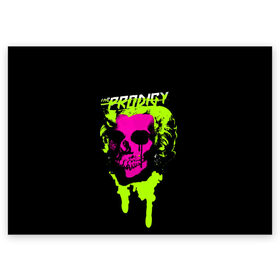 Поздравительная открытка с принтом The Prodigy в Тюмени, 100% бумага | плотность бумаги 280 г/м2, матовая, на обратной стороне линовка и место для марки
 | 90 е | the prodigy | кит флинт | музыка | панк | рок | техно | череп | электро