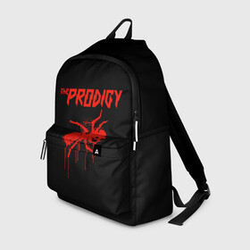 Рюкзак 3D с принтом The Prodigy в Тюмени, 100% полиэстер | лямки с регулируемой длиной, сверху петелька, чтобы рюкзак можно было повесить на вешалку. Основное отделение закрывается на молнию, как и внешний карман. Внутри два дополнительных кармана, один из которых закрывается на молнию. По бокам два дополнительных кармашка | 90 е | the prodigy | кит флинт | музыка | муравей | панк | рок | техно | электро