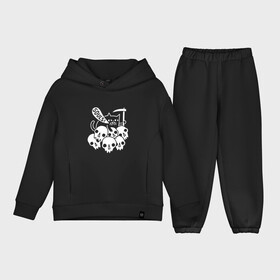 Детский костюм хлопок Oversize с принтом Души в Тюмени,  |  | animal | cat | cute | death | kitty | skull | soul | друг | душа | животные | киска | китти | кот | котенок | котик | кошечка | кошка | лев | леопард | милый | мур | мышь | мяу | пантера | питомец | рысь | скелет | тигр | улыбка