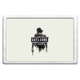 Магнит 45*70 с принтом Days Gone Poster в Тюмени, Пластик | Размер: 78*52 мм; Размер печати: 70*45 | Тематика изображения на принте: 2019 | days gone | game | poster | ps4 | zombie | жизнь после | зомби | игра