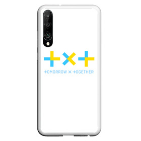 Чехол для Honor P30 с принтом TOMORROW X TOGETHER TXT в Тюмени, Силикон | Область печати: задняя сторона чехла, без боковых панелей | Тематика изображения на принте: bighit | blackpink | bts | girls’ generation | got7 | k pop | kpop | super junior | tomorrow x together | txt | к поп | кейпоп | корейская группа | корейская музыка