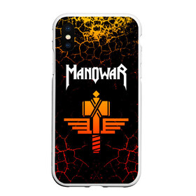 Чехол для iPhone XS Max матовый с принтом MANOWAR в Тюмени, Силикон | Область печати: задняя сторона чехла, без боковых панелей | manowar | manowar 2019 | manowar warriors | manowar world | группа manowar | концерт manowar. | мановар