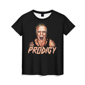 Женская футболка 3D с принтом The Prodigy в Тюмени, 100% полиэфир ( синтетическое хлопкоподобное полотно) | прямой крой, круглый вырез горловины, длина до линии бедер | prodigy | the | бигбит | брейкбит | дарование | кит флинт | максим реалити | продиджи | синтипанк | техно | чудо