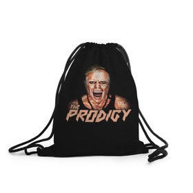 Рюкзак-мешок 3D с принтом The Prodigy в Тюмени, 100% полиэстер | плотность ткани — 200 г/м2, размер — 35 х 45 см; лямки — толстые шнурки, застежка на шнуровке, без карманов и подкладки | Тематика изображения на принте: prodigy | the | бигбит | брейкбит | дарование | кит флинт | максим реалити | продиджи | синтипанк | техно | чудо