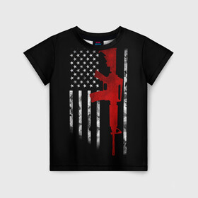 Детская футболка 3D с принтом American Patriot в Тюмени, 100% гипоаллергенный полиэфир | прямой крой, круглый вырез горловины, длина до линии бедер, чуть спущенное плечо, ткань немного тянется | america | canada | city | donald | fortnite | la | lil | los angeles | moskow | msc | new york | ny | peep | pubg | russia | supreme | trasher | trupm | usa | америка | канада | лос анджелес | нью йорк