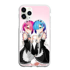 Чехол для iPhone 11 Pro матовый с принтом ReZero Рем и Рам в Тюмени, Силикон |  | re zero | re:zero. жизнь с нуля в альтернативном мире | re:zero. жизнь с нуля в другом мире | rezero | аниме | манга | рем | рем и рам | эмилия