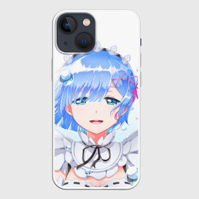 Чехол для iPhone 13 mini с принтом Re:Zero. Рем в Тюмени,  |  | re zero | re:zero. жизнь с нуля в альтернативном мире | re:zero. жизнь с нуля в другом мире | rezero | аниме | манга | рем | рем и рам | эмилия