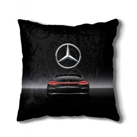 Подушка 3D с принтом Mercedes-Benz в Тюмени, наволочка – 100% полиэстер, наполнитель – холлофайбер (легкий наполнитель, не вызывает аллергию). | состоит из подушки и наволочки. Наволочка на молнии, легко снимается для стирки | Тематика изображения на принте: 