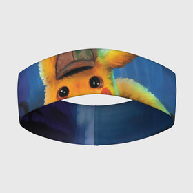 Повязка на голову 3D с принтом Detective Pikachu в Тюмени,  |  | detective pikachu | pikachu | pokemon | детектив пикачу | пика | покемон