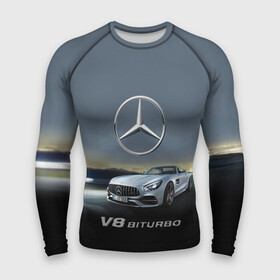 Мужской рашгард 3D с принтом V8 Biturbo в Тюмени,  |  | amg | cool | design | mercedes | mercedes benz | motorsport | power | prestige | race | sport car | status | автоспорт | гонка | дизайн | круто | мерседес | мощь | престиж | спорткар | статус