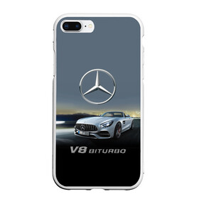 Чехол для iPhone 7Plus/8 Plus матовый с принтом V8 Biturbo в Тюмени, Силикон | Область печати: задняя сторона чехла, без боковых панелей | Тематика изображения на принте: amg | cool | design | mercedes | mercedes benz | motorsport | power | prestige | race | sport car | status | автоспорт | гонка | дизайн | круто | мерседес | мощь | престиж | спорткар | статус