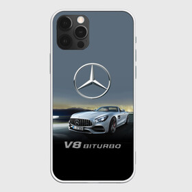 Чехол для iPhone 12 Pro с принтом V8 Biturbo в Тюмени, силикон | область печати: задняя сторона чехла, без боковых панелей | Тематика изображения на принте: amg | cool | design | mercedes | mercedes benz | motorsport | power | prestige | race | sport car | status | автоспорт | гонка | дизайн | круто | мерседес | мощь | престиж | спорткар | статус