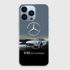 Чехол для iPhone 13 Pro с принтом V8 Biturbo в Тюмени,  |  | Тематика изображения на принте: amg | cool | design | mercedes | mercedes benz | motorsport | power | prestige | race | sport car | status | автоспорт | гонка | дизайн | круто | мерседес | мощь | престиж | спорткар | статус