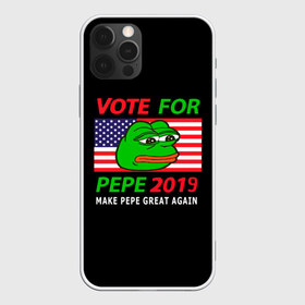 Чехол для iPhone 12 Pro Max с принтом Vote for pepe в Тюмени, Силикон |  | Тематика изображения на принте: bad | dab | frog | good | kek | make pepe great again | pepe | sad | sad frog | vote for pepe | кек | лягушка | мем | мемы | пепе | со смыслом | фрог