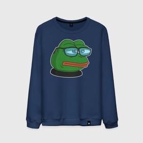 Мужской свитшот хлопок с принтом Pepe в Тюмени, 100% хлопок |  | bad | dab | frog | good | kek | make pepe great again | pepe | sad | sad frog | vote for pepe | кек | лягушка | мем | мемы | пепе | со смыслом | фрог