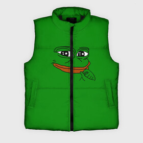 Мужской жилет утепленный 3D с принтом Pepe в Тюмени,  |  | bad | dab | frog | good | kek | make pepe great again | pepe | sad | sad frog | vote for pepe | кек | лягушка | мем | мемы | пепе | со смыслом | фрог