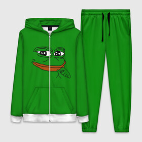 Женский костюм 3D с принтом Pepe в Тюмени,  |  | bad | dab | frog | good | kek | make pepe great again | pepe | sad | sad frog | vote for pepe | кек | лягушка | мем | мемы | пепе | со смыслом | фрог