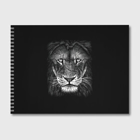 Альбом для рисования с принтом Lion Art в Тюмени, 100% бумага
 | матовая бумага, плотность 200 мг. | акварель | арт | белый | взгляд | грива | дикий | живопись | зверь | искусство | король | кот | лев | львица | мазки | мощь | прайд | саванна | сила | царь | черный | шрам