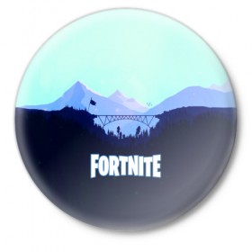 Значок с принтом Fortnite в Тюмени,  металл | круглая форма, металлическая застежка в виде булавки | Тематика изображения на принте: battle royale | fortnite | fortnite battle royale | futuresynth | game | outrun | retrowave | synth | synthwave | игры | ретровейв | синтвейв | фортнайт