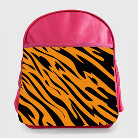 Детский рюкзак с принтом Тигр в Тюмени, 100% полиэстер | Размеры изделия - высота 34 см, ширина 28 см, глубина 10 см
Размер поля для печати - высота 19.5 см, ширина 24 см | животное | зверь | кардашьян | ким | кот | лев | оранжевый | полосы | рыжий | тигр | черный