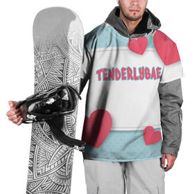 Накидка на куртку 3D с принтом Tenderlybae в Тюмени, 100% полиэстер |  | tenderlybae | twitch | амина | бэйби | в маске | малышка | мирзоева | мэйби | нежная | стримерша | тендерлибае | тендерлибэй