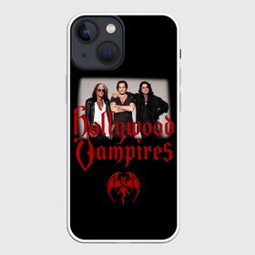 Чехол для iPhone 13 mini с принтом Hollywood Vampires в Тюмени,  |  | 2019 | 2020 | aerosmith | альтернатива | голливудские вампиры | группа | дафф маккаган | джо перри | джонни депп | кантри | лого | металл | музыка | панк | поклонники | рок | тур в россии | фото | хард рок