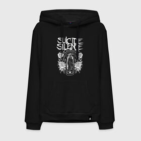 Мужская толстовка хлопок с принтом Suicide Silence в Тюмени, френч-терри, мягкий теплый начес внутри (100% хлопок) | карман-кенгуру, эластичные манжеты и нижняя кромка, капюшон с подкладом и шнурком | metal | suicide silence | грув метал | группы | дэткор | метал | музыка | ню метал | рок