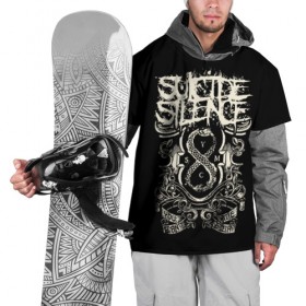 Накидка на куртку 3D с принтом Suicide Silence в Тюмени, 100% полиэстер |  | Тематика изображения на принте: metal | suicide silence | грув метал | группы | дэткор | метал | музыка | ню метал | рок