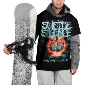 Накидка на куртку 3D с принтом Suicide Silence в Тюмени, 100% полиэстер |  | Тематика изображения на принте: 