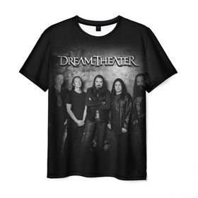 Мужская футболка 3D с принтом Dream Theater в Тюмени, 100% полиэфир | прямой крой, круглый вырез горловины, длина до линии бедер | dream theater | metal | группы | метал | музыка | прогрессив метал | рок | хеви метал