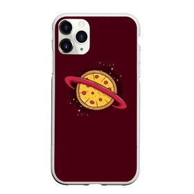 Чехол для iPhone 11 Pro матовый с принтом Планета Пицца в Тюмени, Силикон |  | pizza | космос | пицца | планета | планеты | сатурн