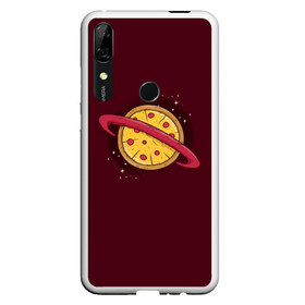 Чехол для Honor P Smart Z с принтом Планета Пицца в Тюмени, Силикон | Область печати: задняя сторона чехла, без боковых панелей | pizza | космос | пицца | планета | планеты | сатурн