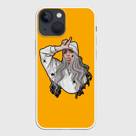 Чехол для iPhone 13 mini с принтом Billie Eilish в Тюмени,  |  | ailish | billi | billie eilish | bury a friend | copycat | crown | dont smile at me | lovely | music | my boy | party favor | pop | били | билли айлиш | музыка | певица | поп | эйлиш