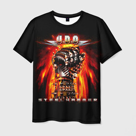 Мужская футболка 3D с принтом U.D.O. в Тюмени, 100% полиэфир | прямой крой, круглый вырез горловины, длина до линии бедер | heavy metal | metal | u.d.o. | udo | группы | метал | музыка | пауэр метал | рок | удо диркшнайдер | хэви метал