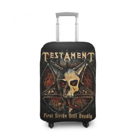 Чехол для чемодана 3D с принтом Testament в Тюмени, 86% полиэфир, 14% спандекс | двустороннее нанесение принта, прорези для ручек и колес | 