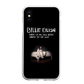 Чехол для iPhone XS Max матовый с принтом Billie Eilish в Тюмени, Силикон | Область печати: задняя сторона чехла, без боковых панелей | ailish | billi | billie eilish | bury a friend | copycat | crown | dont smile at me | lovely | music | my boy | party favor | pop | били | билли айлиш | музыка | певица | поп | эйлиш