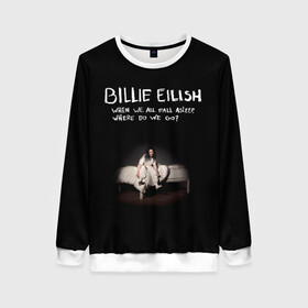 Женский свитшот 3D с принтом Billie Eilish в Тюмени, 100% полиэстер с мягким внутренним слоем | круглый вырез горловины, мягкая резинка на манжетах и поясе, свободная посадка по фигуре | ailish | billi | billie eilish | bury a friend | copycat | crown | dont smile at me | lovely | music | my boy | party favor | pop | били | билли айлиш | музыка | певица | поп | эйлиш