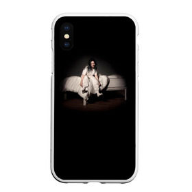 Чехол для iPhone XS Max матовый с принтом Billie Eilish в Тюмени, Силикон | Область печати: задняя сторона чехла, без боковых панелей | Тематика изображения на принте: ailish | billi | billie eilish | bury a friend | copycat | crown | dont smile at me | lovely | music | my boy | party favor | pop | били | билли айлиш | музыка | певица | поп | эйлиш