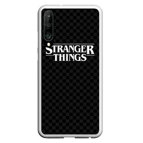 Чехол для Honor P30 с принтом STRANGER THINGS в Тюмени, Силикон | Область печати: задняя сторона чехла, без боковых панелей | Тематика изображения на принте: 11 | checkerboard | eggo | eleven | netflix | stranger | things | бобби | браун | дела | крайне | милли | обратная | одинадцать | одиннадцать | очень | события | сторона | странные | стренджер | темная