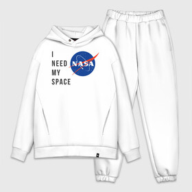 Мужской костюм хлопок OVERSIZE с принтом Nasa i need my space в Тюмени,  |  | i need | my space | nasa | space