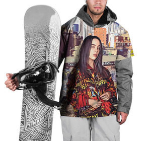 Накидка на куртку 3D с принтом Billie Eilish в Тюмени, 100% полиэстер |  | Тематика изображения на принте: билли айлиш | певица