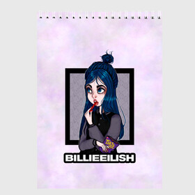 Скетчбук с принтом Billie Eilish в Тюмени, 100% бумага
 | 48 листов, плотность листов — 100 г/м2, плотность картонной обложки — 250 г/м2. Листы скреплены сверху удобной пружинной спиралью | at | billie | don’t | eilish | electronic | eyes | me | music | ocean | pirate | smile | synthpop | usa | айлиш | билли | музыка | пайрэт | синти поп | сша | электронная | электропоп