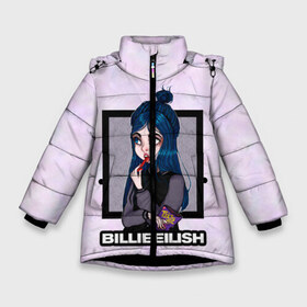 Зимняя куртка для девочек 3D с принтом Billie Eilish в Тюмени, ткань верха — 100% полиэстер; подклад — 100% полиэстер, утеплитель — 100% полиэстер. | длина ниже бедра, удлиненная спинка, воротник стойка и отстегивающийся капюшон. Есть боковые карманы с листочкой на кнопках, утяжки по низу изделия и внутренний карман на молнии. 

Предусмотрены светоотражающий принт на спинке, радужный светоотражающий элемент на пуллере молнии и на резинке для утяжки. | at | billie | don’t | eilish | electronic | eyes | me | music | ocean | pirate | smile | synthpop | usa | айлиш | билли | музыка | пайрэт | синти поп | сша | электронная | электропоп