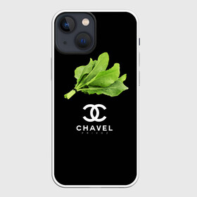 Чехол для iPhone 13 mini с принтом Chavel в Тюмени,  |  | chanel | антитренд | шанель