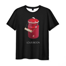 Мужская футболка 3D с принтом Louis Bidon в Тюмени, 100% полиэфир | прямой крой, круглый вырез горловины, длина до линии бедер | антитренд | луи витон